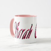 Mug Sarah, Nom, Logo, (Devant gauche)
