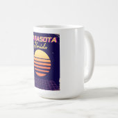 Mug Sarasota Floride années 1980 imprimés de voyage vi (Devant droit)