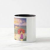 Mug Sarasota Floride vintage années 1920 (Centre)