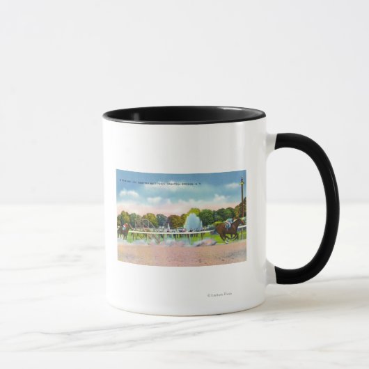 Mug Saratoga Race Track - Vue de la ligne d'arrivée (Droite)