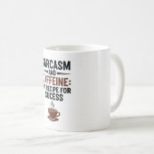 Mug Sarcasm and Caffeine: My Recipe for Success - Funn (Devant droit)