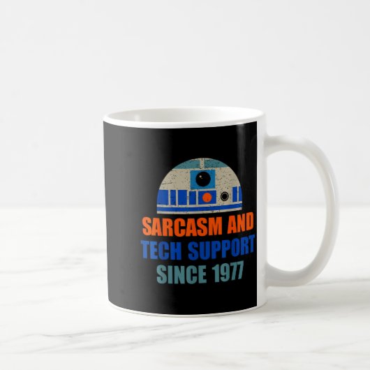 Mug Sarcasm And Tech-suprt Since-1977 Funny Design (Droite)