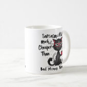 Mug Sarcasm & Attitude Funny Cat Lover Gift (Devant droit)
