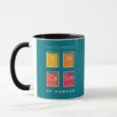 Mug SARCASM Les Éléments De La Science De L'Humour Drô (Gauche)