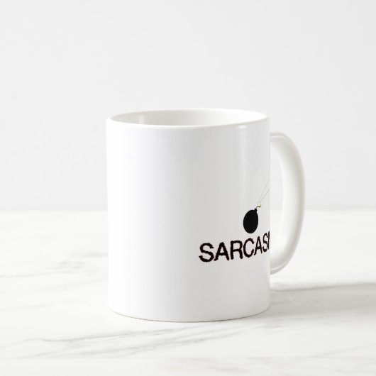 Mug Sarcasme bombardée (Devant droit)
