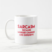 Mug Sarcasme - Citation drôle (Gauche)