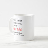 Mug Sarcasme d'Humour drôle personnalisé (Devant gauche)