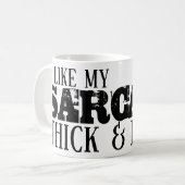 Mug Sarcasme épais et lourd (Devant gauche)