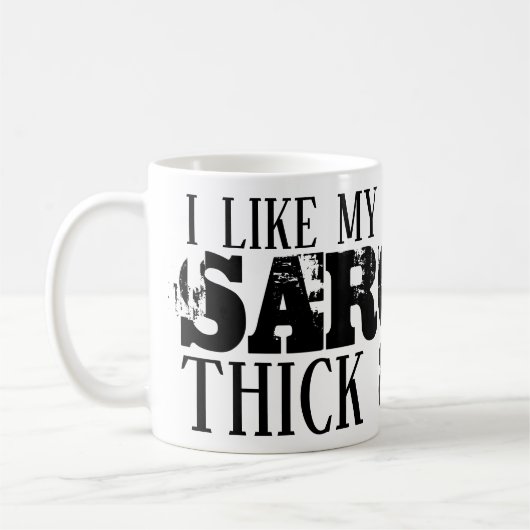 Mug Sarcasme épais et lourd (Gauche)
