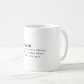 Mug Sarcasme - la capacité d'insulter des idiots… (Devant droit)