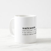 Mug Sarcasme - la capacité d'insulter des idiots… (Devant gauche)