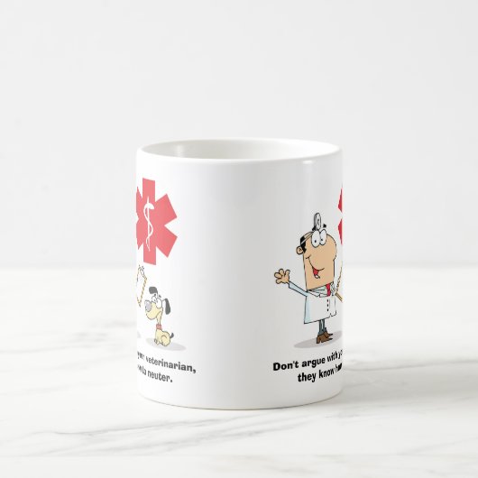 Mug Sarcasme neutre vétérinaire (Centre)