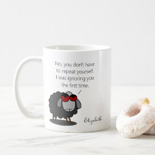 Mug Sarcasme personnalisé Amusant Ignorer votre Humour