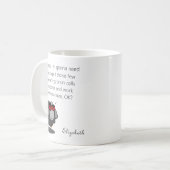 Mug Sarcasme personnalisé Funny Cerveau Cellules Humou (Devant gauche)