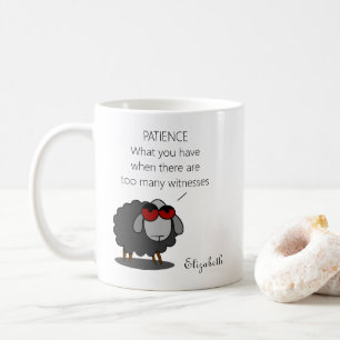 Mug Sarcasme personnalisé Funny Patience Humour Witty