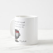 Mug Sarcasme personnalisé Funny QI Humour avec plaisan (Devant gauche)