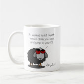 Mug Sarcasme personnalisé Funny QI Humour avec plaisan (Gauche)