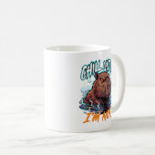 Mug Sarcastic Capybara Chill Until I’m Not Funny (Devant droit)