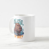 Mug Sarcastic Capybara Chill Until I’m Not Funny (Devant gauche)