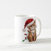 Mug Sarcastic Cat — “Silent Night? Not a Chance (Devant droit)