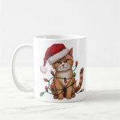 Mug Sarcastic Cat — “Silent Night? Not a Chance (Gauche)