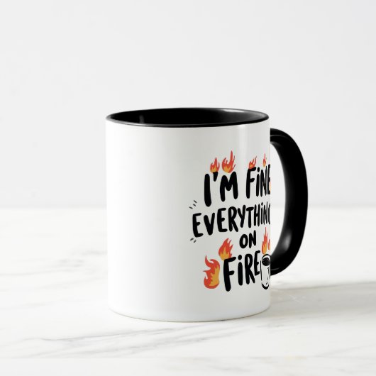 Mug Sarcastic Chaos and Coffee Quote (Devant droit)