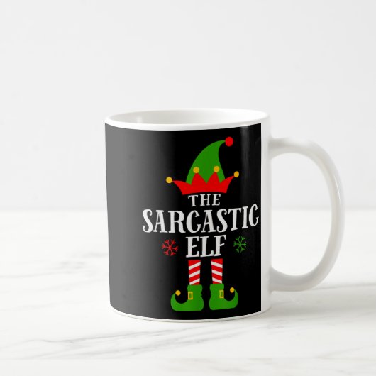 Mug Sarcastic Elf Funny Matching Family Group Christma (Droite)