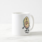Mug Sarcastic Humor Why? Artwork - Trendy Design (Devant droit)