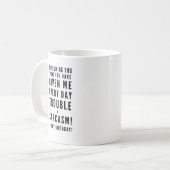 Mug Sarcastic Joyeux Anniversaire Voeux pour les meill (Devant gauche)