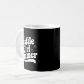 Mug Sarcastic Quote Retro Saying Hostile Girl Summer B (Devant gauche)