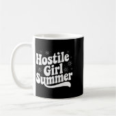 Mug Sarcastic Quote Retro Saying Hostile Girl Summer B (Gauche)
