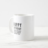 Mug Sarcastique drôle anniversaire heureux frère (Devant gauche)