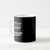 Mug Sarcastique Humour foncé Smart Funny Je Parle Flue (Devant gauche)