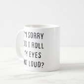 Mug sarcastique, Mug de café drôle, Mugs avec des (Devant gauche)