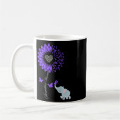 Mug Sarcoïdose Sensibilisation Tournesol éléphant Papi (Gauche)