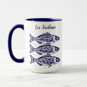 Mug Sardines-Bleu Hawaïen (Gauche)