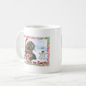 Mug Sasha Sydney Silky Dog Mouse cadeaux de vacances (Devant gauche)