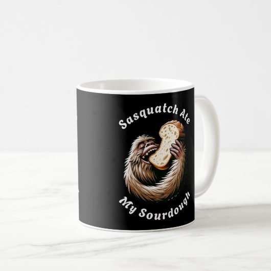 Mug Sasquatch Ate My Sourdough (Devant droit)