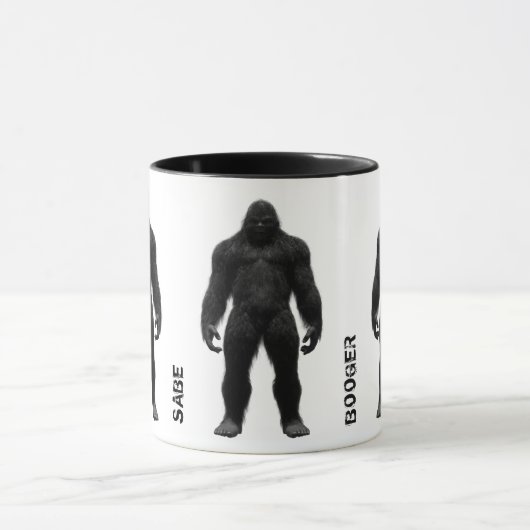 MUG SASQUATCH BIGFOOT ENTIER - AFFICHAGE FRONTAL - NOM (Centre)
