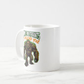Mug Sasquatch Je laisse des empreintes Humour Cryptide (Devant gauche)