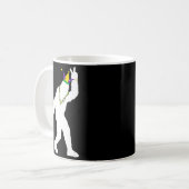 Mug Sasquatch masquerade mardi gras bigfoot croyant (Devant gauche)