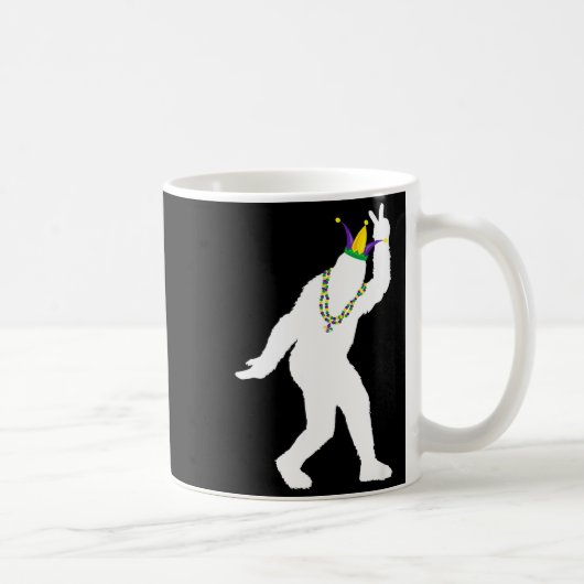 Mug Sasquatch masquerade mardi gras bigfoot croyant (Droite)