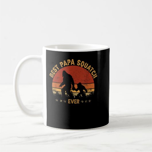 Mug Sasquatch Papa Best Papa Squatch Jamais Bigfoot Pa (Gauche)