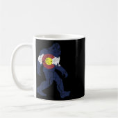 Mug Sasquatch Retro State Flag Colorado Rocky Mountain (Gauche)