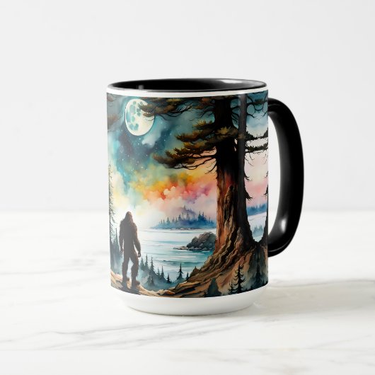 Mug Sasquatch Sondage Sa Terre et l'Océan (Devant droit)