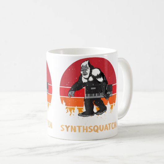 Mug Sasquatch Synthesizer Dj Mixer Synth Synthsquatch (Devant droit)