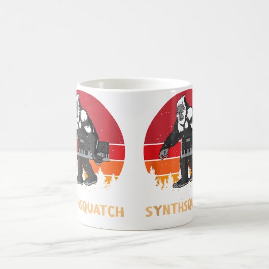 Mug Sasquatch Synthesizer Dj Mixer Synth Synthsquatch (Centre)