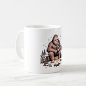 Mug Sasquatch tenant des fleurs (Devant gauche)