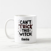 Mug Sassy Can't Trick This Witch Halloween Nom (Gauche)