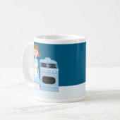 Mug Sassy Cinties Fun Retro Illustration (Devant gauche)